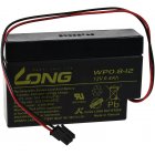 Long blybatteri WP0.8-12H Molex-kontakt till rulleskodtill till hjemmett