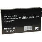 powery blybatteri (multipower) MP2-12SL 12V
