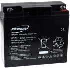 Powery Bly-Gel Batteri UP20-12 12V 20Ah (erstter 18Ah)