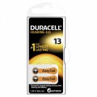 Duracell Hselrapparat batteri 13AE / AE13 / DA13 / V13att / PR48 / PR754 6/ Blister