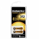 Duracell Hselrapparat batteri 312AE / AE312 / DA312 / PR41 / PR736 / V312att 6/ Blister