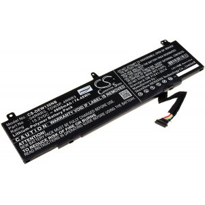 Batteri till Dell Alienware 13 R3 / ALW13C / Typ TDW5P