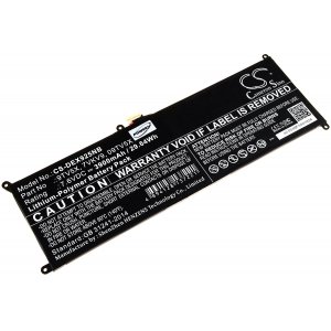 Batteri till Dell XPS 12 9250 / Latitude 12 7275 / Typ 7VKV9