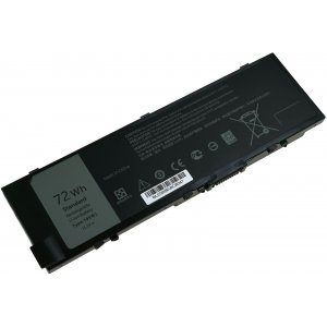 batteri lmpligt till Laptop Dell Precision 15 7510 serie, 17 7710 serie, typ 0FNY7 bl.a.