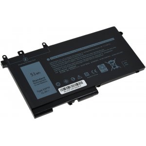 standardbatteri passar till Laptop Dell Latitude 5480, 5490, typ 4YFVG o.s.v..