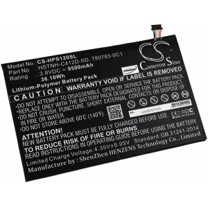 Batteri till Tablet HP Pro Slate 12 / K7X87AA / Typ DN02