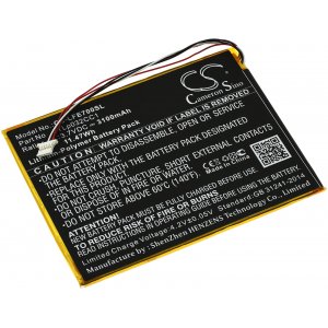 batteri passar till platta LeapfROG Epic 7 / 31576 / typ TLp032CC1