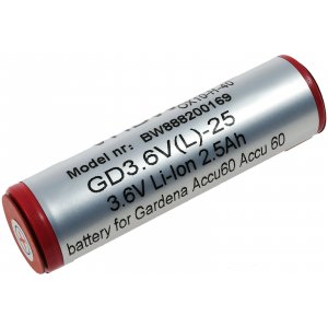 Batteri till Gardena kantskrare 8800 / Typ Accu60 Li-Ion