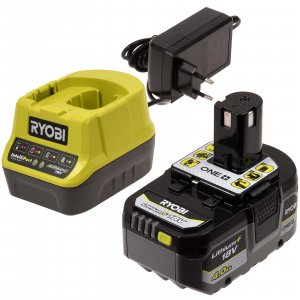 Ryobi One+ HP Batteri & Laddare RC18120-140X 18V/4.0AH Li-ion