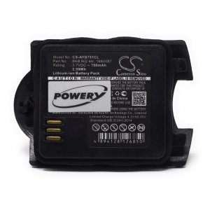 Batteri till sladdls-Telefon Ascom  Talker 9D24 MKII / Raid2 Talker MKII / Typ 660088
