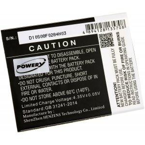 batteri till Smartphone Motilltel Cynus E6