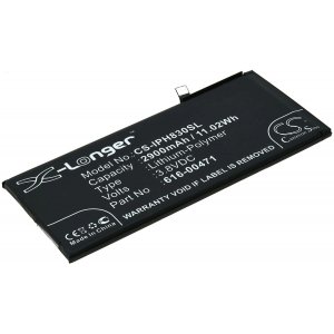 batteri till Smartphone Apple iPhone XR / A2108 / Typ 616-00471