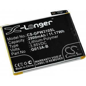 batteri till Smartphone Google Pixel 3 / G013A / typ G013A-B