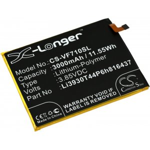 batteri passar till Smartphone ZTE Blade X / Z965 / Vodafone Smart V8 / typ Li3930T44P6h816437 o.s.v..