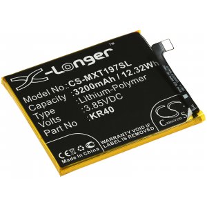 batteri till mobil, Smartphone Motorola Moto One Vision / XT1970 / Typ KR40 o.s.v..