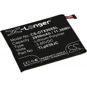 batteri till mobil, Smartphone Alcatel One Touch A3 XL / OT-5099D / Typ TLp030JC o.s.v..