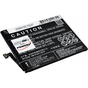 batteri till Smartphone OnePlux X,  X Dual Sim, E1000, typ BLP607