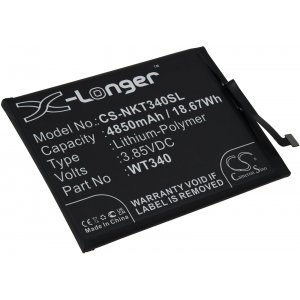 batteri till mobil, Smartphone Nokia G10, G20, TA-1388, typ WT340