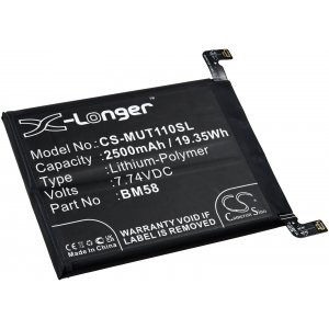 batteri till mobil, Smartphone Xiaomi Mi 11T Pro 5G, typ BM58