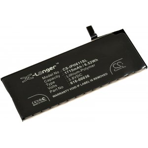 batteri till Apple iPhone 6s / typ 616-00036