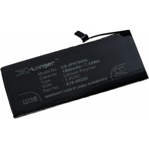 batteri till Apple iPhone 7 / A1660 / typ 616-00255