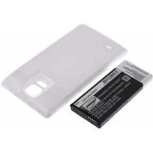 batteri till Samsung Galaxy Note 4 / SM-N910 / typ EB-BN910BBE 6400mAh Hvid