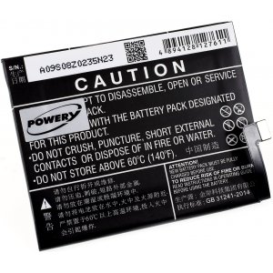 batteri till Smartphone Lenovo tillk Z2 Pro / typ BL263