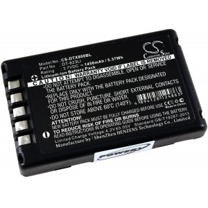 batteri till Barcode Scanner Casio DT-800 / DT-810 / typ DT-823LI