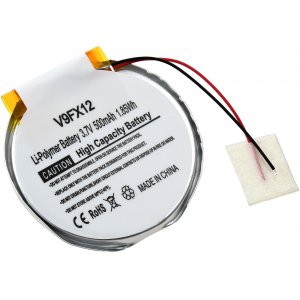 batteri passar till Smartwatch Garmin Fenix 1, Fenix 2, typ 361-00061-00 m.fl.