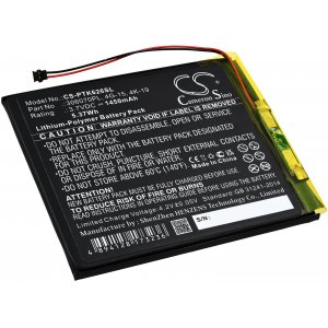 batteri passar till E-Book manual Pocketbook Touch Lux 3, 627, 615, typ 306070PL