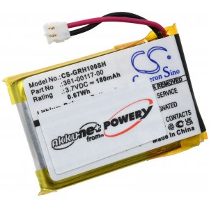 Batteri lmpligt fr smartwatch Garmin Approach S10, typ 361-00117-00