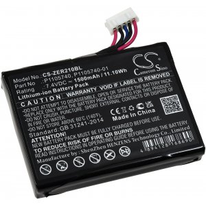 batteri till mobil-skrivare Zebra ZQ200, ZQ210, ZQ220, typ P1105740