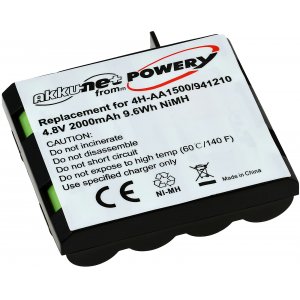 Batteri till Compex Muskelstimulator Fit 3.0 / MI-Fitness / Typ 4H-AA1500