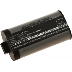 batteri passar till hgalare Logitec UltiMate Ears Boom 3, 984-001362, typ 533-000146 m.fl.