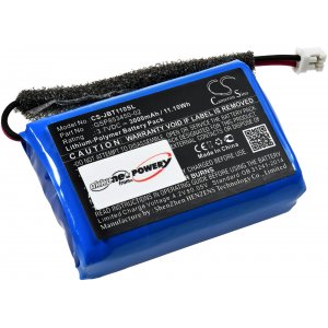 batteri passar till hgalare JBL Turbo, typ GSP853450-02