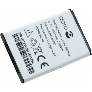Doro batteri till 603x / 605x / 65xx / 551x / 503x / 66x / typ DBC-800D