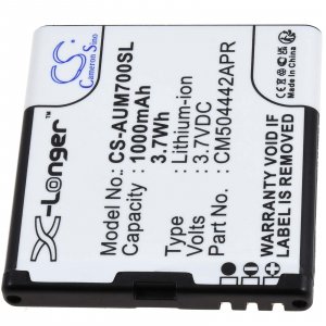 Batteri fr seniortelefon Amplicomms PowerTel M7000, M6900, typ CM504442APR