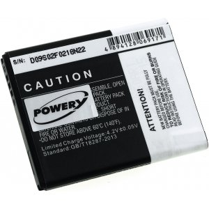 PowerBatteri till Smartphone Samsung Galaxy 551 / Wave 533 / GT-i5510 / Typ EB494353VU
