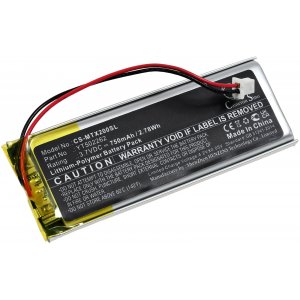 batteri passar till Bluetooth-Samtaleanlg Midland BTX2 Pro, typ YT502262