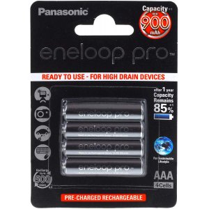 Panasonic eneloop Pro batteri AAA - 4/-Blister (BK-4HCCE/4BE)