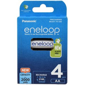 Panasonic eneloop Mignonbatteri AA HR6 HR-3UTGB 1900mAh NiMH 4/ Pack