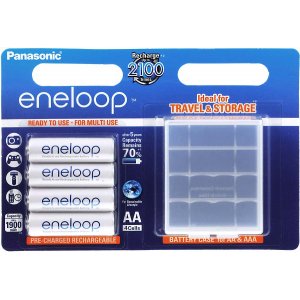Panasonic eneloop batteri AA - 4/-Blister + Schutzbox (BK-3MCDEC4BE)