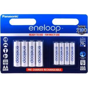 Panasonic eneloop batteri AA / AAA - 2x 4/ Blister / typ BK-KJMCCE44E