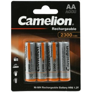 Camelion HR6 AA Mignon batteri till Mus, fjrrkontroll, Fotvrd-kamera, rakapparat o.s.v.. 2300mAh 4/ Blister