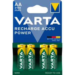 Varta Batteri Mignon AA HR06 Frladdad 1,2V 2100mAh 4-pack Blister