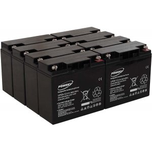 Powery Bly-Gel Batteri till USV APC Smart-UPS SUA5000RMI5U 20Ah (erstter 18Ah)