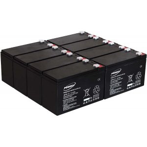 Powery Bly-Gel-Batteri till USV APC Smart-UPS SUA3000RMXLI3U 9Ah 12V