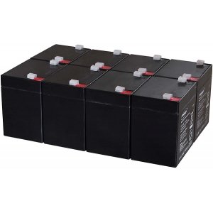Powery Bly-Gel-Batteri till USV APC RBC43 5Ah 12V