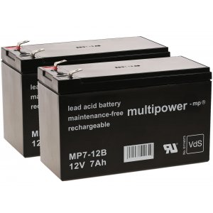 Ersttningsbatteri (multipower) till UPS Apc Smart-UPS 750, Apc RBC48 o.s.v.. 12V 7Ah (erstter 7,2Ah)