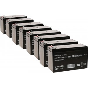 Ersttningsbatteri (multipower) till UPS Apc Smart-UPS XL 3000 RM 3U / typ RBC12 o.s.v.. 12V 7Ah (erstter 7,2Ah)